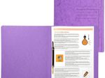 Exacompta Schnellhefter DIN A4 Colorspankarton violett