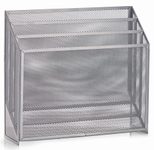 Zeller Zeitungsständer Metall silber , DIN A4