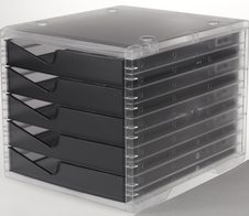 styro Schubladenbox 275-8430.924  DIN C4 27,0 x 34,0 x 25,5 cm