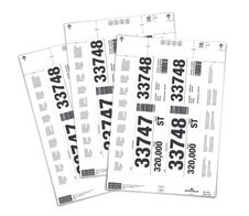 DURABLE Einsteckschilder für Kennzeichnungstaschen 6,5 x 14,0/9,0 cm