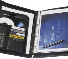 GENIE Ringbuchmappe Exclusive für DIN A4 schwarz