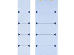 bluefile Ordneretiketten für 5 cm Rückenbreite 34,0 x 190,0 mm