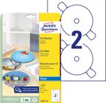 AVERY Zweckform CD-Etiketten SuperSize J8676-25 weiß