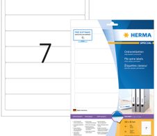 HERMA Ordneretiketten 38,0 x 192,0 mm weiß