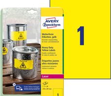 AVERY Zweckform wetterfeste Folienetiketten 210,0 x 197,0 mm