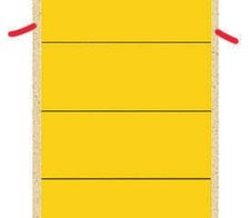 LEITZ Ordneretiketten für 8 cm Rückenbreite 61,5 x 285,0 mm