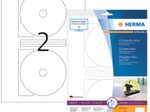 HERMA CD-Etiketten CD-Etiketten,weiß/glossy 20St 8624 weiß