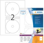 HERMA CD-Etiketten CD-Etiketten,weiß/glossy 20St 8624 weiß