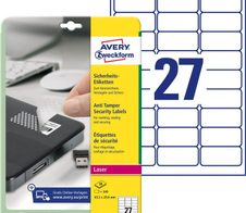 AVERY Zweckform Sicherheitsetiketten 63,5 x 29,6 mm