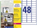 AVERY Zweckform wetterfeste Folienetiketten 45,7 x 21,2 mm