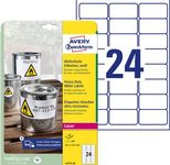 AVERY Zweckform wetterfeste Folienetiketten 63,5 x 33,9 mm