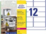 AVERY Zweckform wetterfeste Folienetiketten 63,5 x 33,9 mm