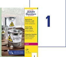 AVERY Zweckform wetterfeste Folienetiketten 210,0 x 297,0 mm