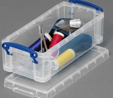 Really Useful Box Aufbewahrungsbox 0,9 l - 22,0 x 10,0 x 7,0 cm transparent