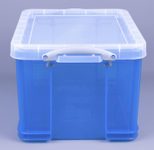 Really Useful Box Aufbewahrungsbox 35,0 l - 48,0 x 39,0 x 31,0 cm transparent, blau