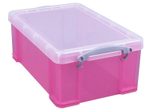 Really Useful Box Aufbewahrungsbox 9,0 l - 39,5 x 25,5 x 15,5 cm transparent, pink