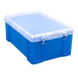 Really Useful Box Aufbewahrungsbox 9,0 l - 39,5 x 25,5 x 15,5 cm transparent, blau