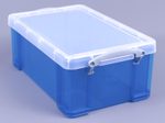 Really Useful Box Aufbewahrungsbox 9,0 l - 39,5 x 25,5 x 15,5 cm transparent, blau