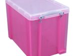 Really Useful Box Aufbewahrungsbox 19,0 l - 39,5 x 25,5 x 29,0 cm transparent, pink