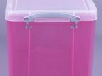 Really Useful Box Aufbewahrungsbox 19,0 l - 39,5 x 25,5 x 29,0 cm transparent, pink