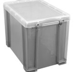 Really Useful Box Aufbewahrungsbox 19,0 l - 39,5 x 25,5 x 29,0 cm transparent, grau