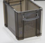Really Useful Box Aufbewahrungsbox 19,0 l - 39,5 x 25,5 x 29,0 cm transparent, grau