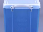 Really Useful Box Aufbewahrungsbox 19,0 l - 39,5 x 25,5 x 29,0 cm transparent, blau