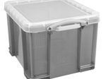 Really Useful Box Aufbewahrungsbox 35,0 l - 48,0 x 39,0 x 31,0 cm transparent, grau