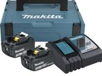 Power Source Kit 2x Akku BL1830B 18V 3,0 Ah, Schnellladegerät DC18RC, MAKPAC Gr.