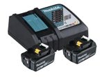 Power Source Kit 2x Akku BL1850B 18V 5,0 Ah, Schnellladegerät DC18RC