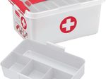 sunware® Erste-Hilfe-Box the q-line 6,0 l - 30,0 x 20,0 x 14,5 cm weiß/rot