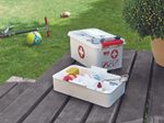 sunware® Erste-Hilfe-Box the q-line 6,0 l - 30,0 x 20,0 x 14,5 cm weiß/rot