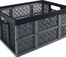 helit Klappbox the flap-line 32,0 l - 35,0 x 47,5 x 22,7 cm anthrazit/schwarz