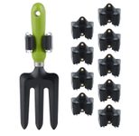 relaxdays Gerätehalter Wandhalterung schwarz, grau