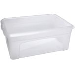 flink & sauber Aufbewahrungsbox 10,0 l - 38,0 x 26,0 x 14,0 cm transparent