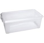 flink & sauber Aufbewahrungsbox 5,0 l - 33,5 x 19,0 x 11,0 cm transparent