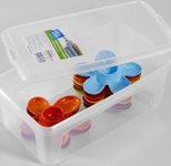 flink & sauber Aufbewahrungsbox 5,0 l - 33,5 x 19,0 x 11,0 cm transparent