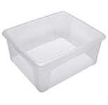 flink & sauber Aufbewahrungsbox 17,0 l - 40,0 x 35,0 x 17,0 cm transparent