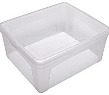 flink & sauber Aufbewahrungsbox 17,0 l - 40,0 x 35,0 x 17,0 cm transparent