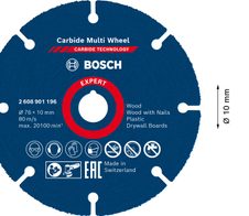 BOSCH Trennscheibe EXPERT Carbide Multiwheel