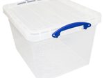 Really Useful Box Aufbewahrungsboxen 3x 40,0 l - 50,0 x 39,5 x 31,5 cm transparent