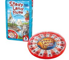 Schmidt MBS Stadt Land Fluss in Metalldose Geschicklichkeitsspiel