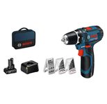 BOSCH Professional Akku-Bohrschrauber-Set GSR 12V-15
