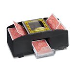 relaxdays Kartenmischgerät elektrisch, Kunststoff