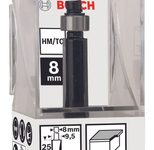 BOSCH Bündigfräser Standard for Wood 1-teilig
