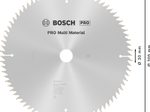 BOSCH Multi Material Kreissägeblatt 1 St.