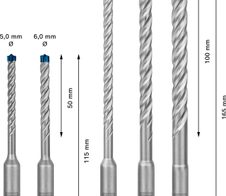 BOSCH Hammerbohrer-Set Expert SDS plus-7X Set 5-teilig