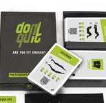 don't quit Fitness Kartenspiel