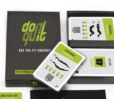 don't quit Fitness Kartenspiel