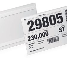 DURABLE Etikettentaschen DIN A5 quer transparent